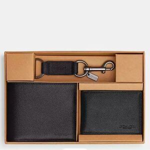 NWT ❤️ SEALED PACKAGING ❤️ COACH Boxed 3 In 1 Wallet Gift Set Men’s wallet purse